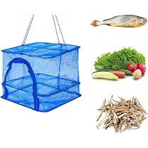 Amazon.co.jp: 干物 ネット干し網 3段 魚 野菜 食器 干網 万能